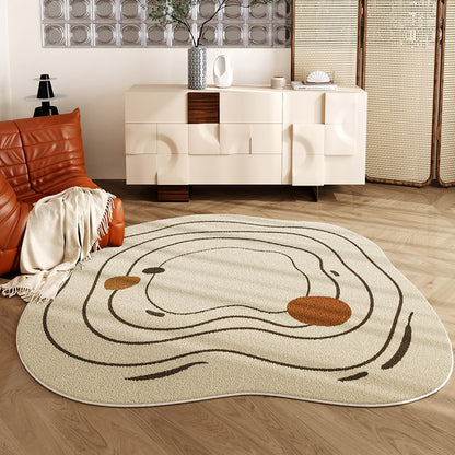 Tapis Abstrait à Motifs Linéaires